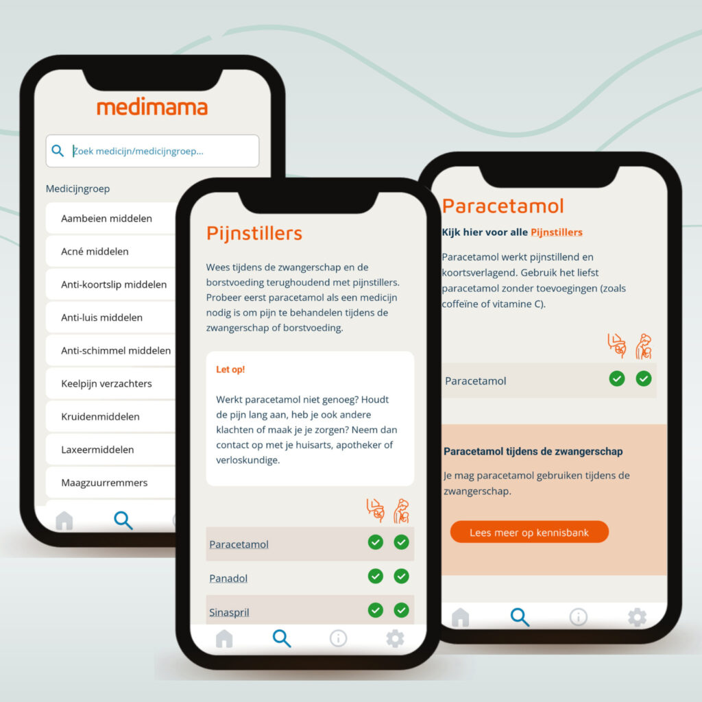 Welke medicijnen kunnen gebruikt worden rondom de zwangerschap? Check het in een handige app